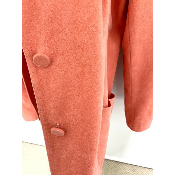 Vintage Vera Maxwell Ultra Suede Jacket Blazer Covered Buttons Washable Suede - Picture 5 of 9